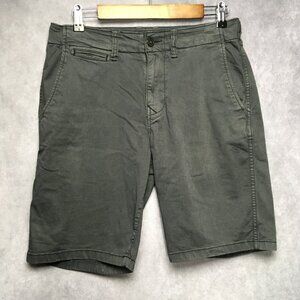 Lucky Brand Mens Shorts size 30 Blue Gray‎ Flat Front Pockets Saturday Stretch